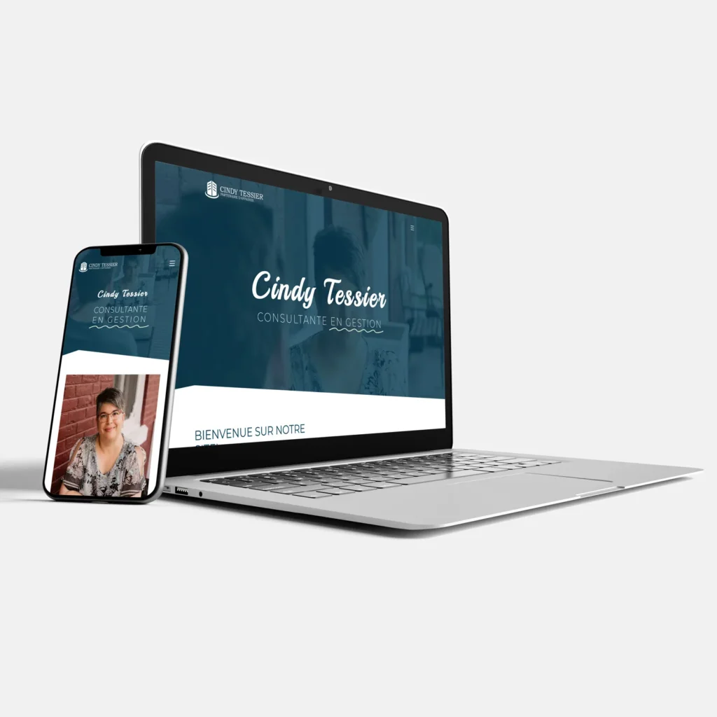 Création du site web de Cindy Tessier - Karigraph