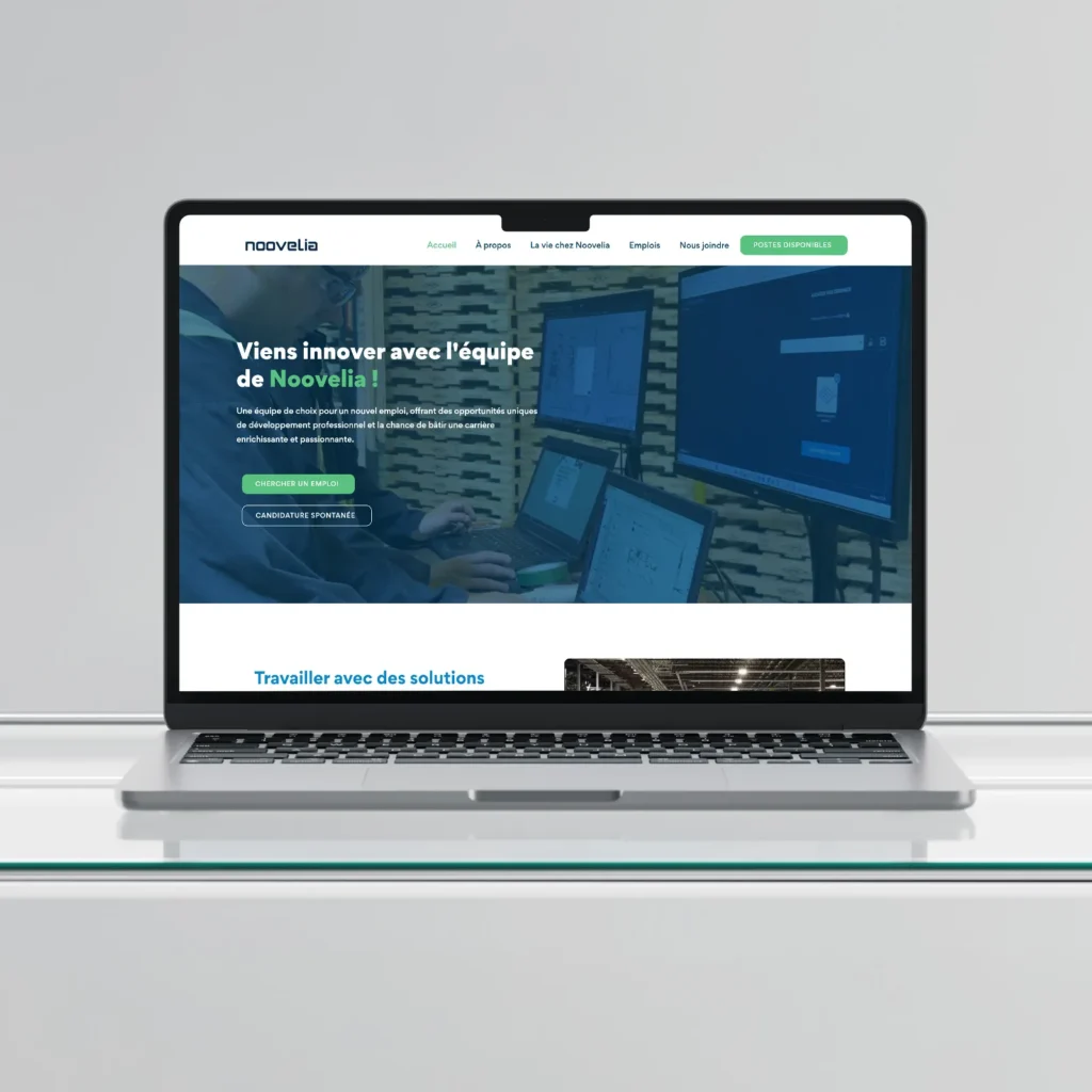 Création du site web de Noovelia Inc. - Karigraph