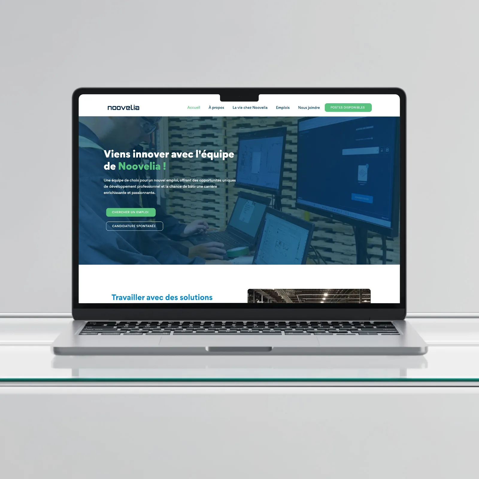 Création du site web de Noovelia Inc. - Karigraph