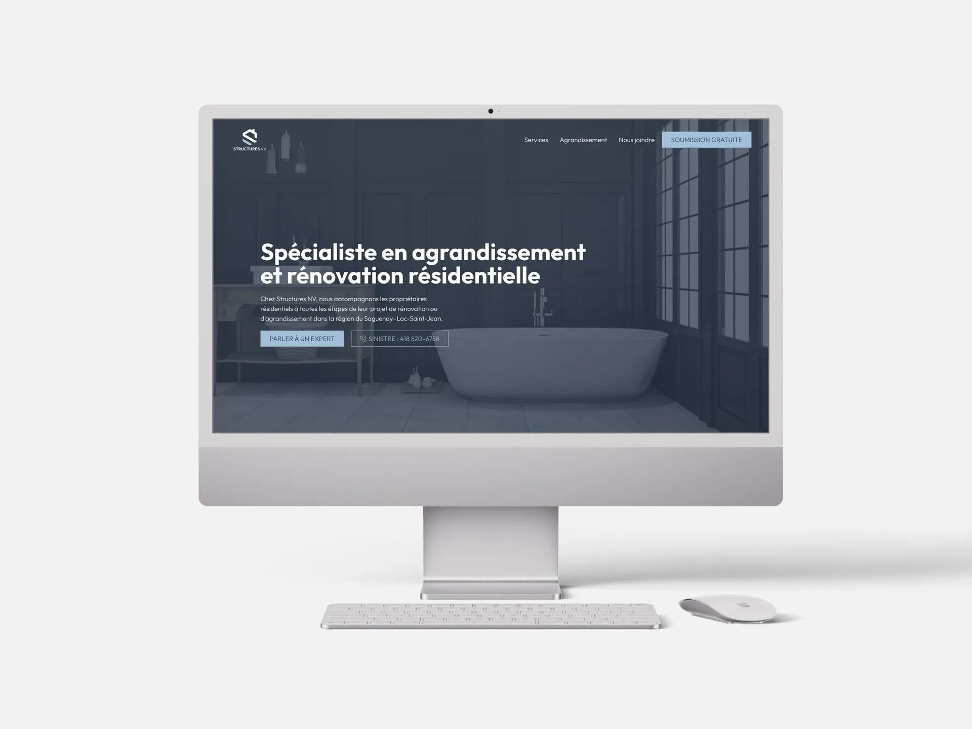 Structures NV - Création du site web WordPress - Karigraph